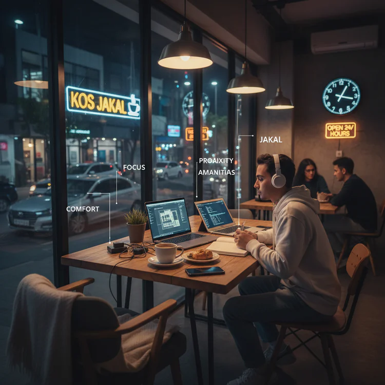 5 Alasan Kenapa Kos Jakal Eksklusif Ini Cocok Buat Kamu yang Sering Nugas di Cafe 24 Jam