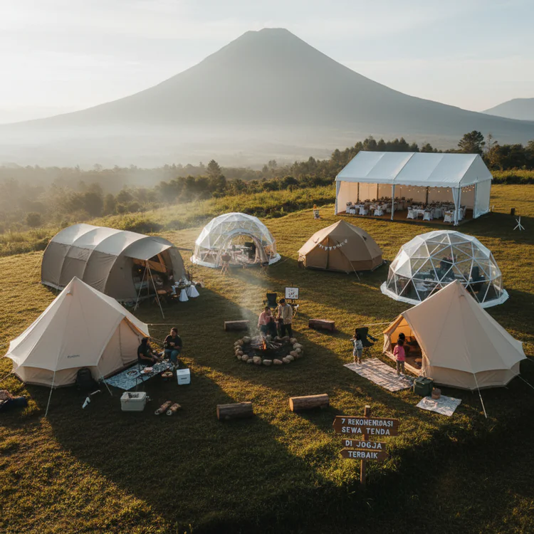7 Rekomendasi Sewa Tenda di Jogja Terbaik untuk Camping & Acara Outdoor