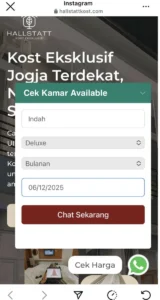 Info kost eksklusif bebas jogja
