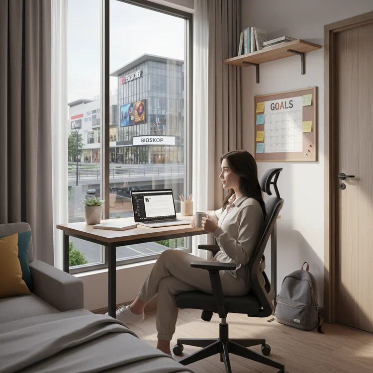 Cara Hidup Lebih Produktif di Kost Eksklusif Jakal yang Dekat Mall & Bioskop