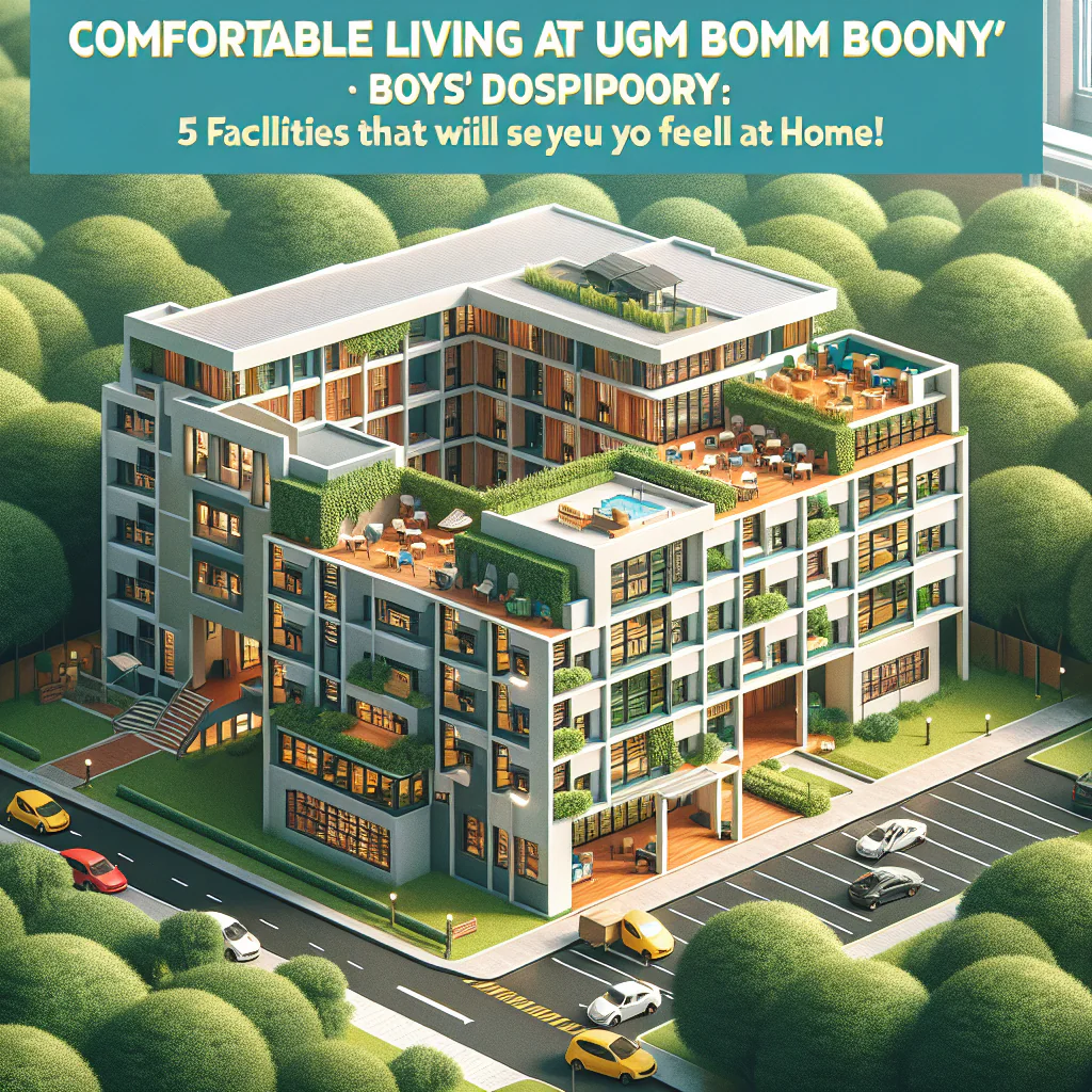 Hidup Nyaman di Kos Putra UGM: 5 Fasilitas yang Bikin Betah!