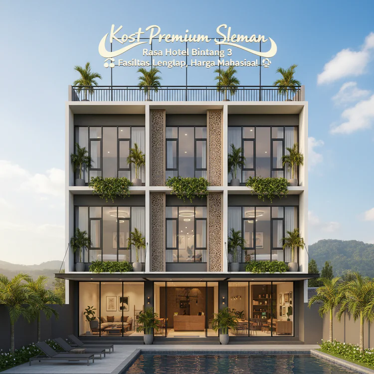 Kost Premium Sleman Rasa Hotel Bintang 3? Fasilitas Lengkap, Harga Mahasiswa!