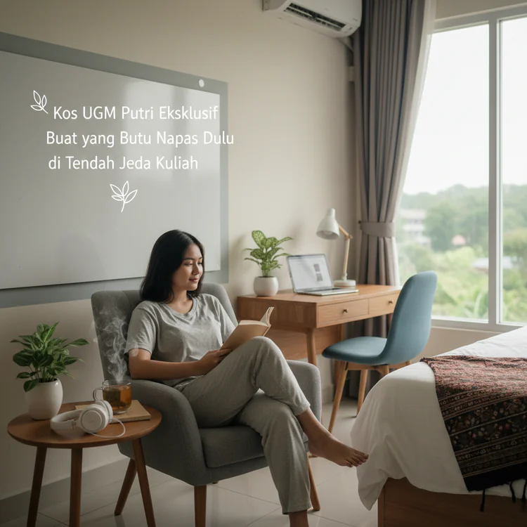 Kos UGM Putri Eksklusif Buat yang Butuh Napas Dulu di Tengah Jeda Kuliah