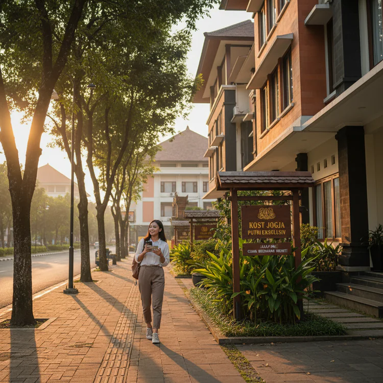 Kost Jogja Putri Eksklusif, Jalan Kaki ke UGM Cuma Butuh Beberapa Menit!