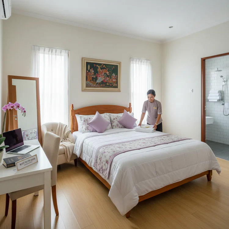 Kost Yogyakarta Putri Rasa Hotel Bintang 3, Nyaman & Bersih Setiap Hari