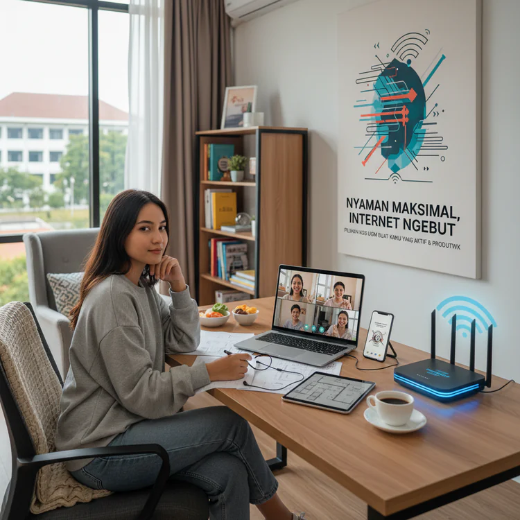 Nyaman Maksimal, Internet Ngebut: Pilihan Kos UGM Buat Kamu yang Aktif & Produktif
