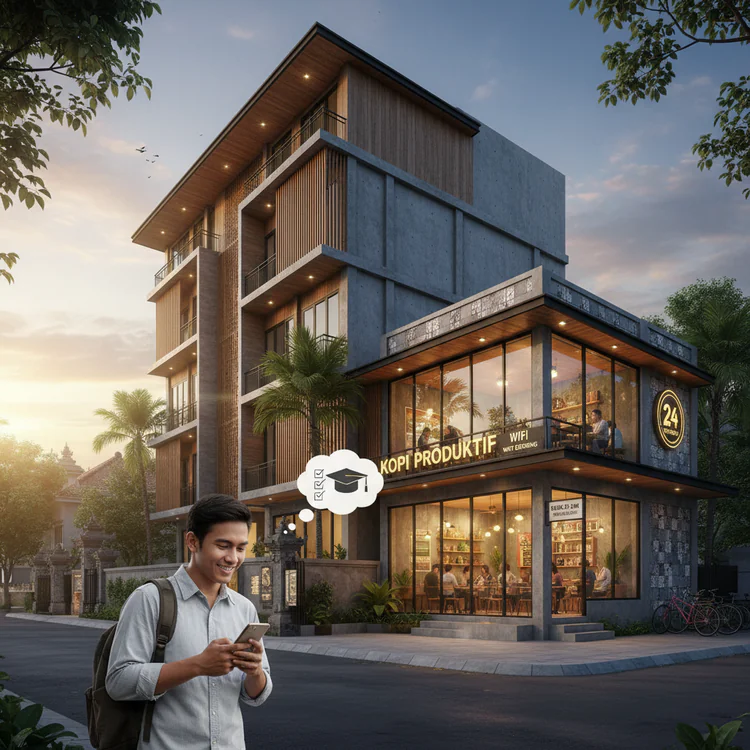 Cari Kost UII Putra Dekat Cafe 24 Jam? Ini Pilihan Paling Produktif di Jogja