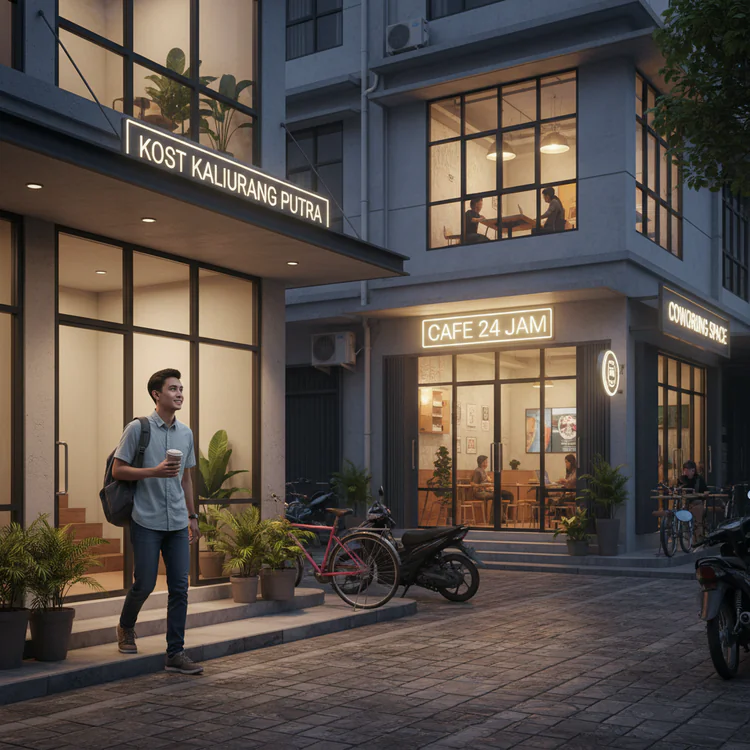 Kost Kaliurang Putra Nyaman Untuk Mahasiswa Aktif, Dekat Cafe 24 Jam & Coworking Space