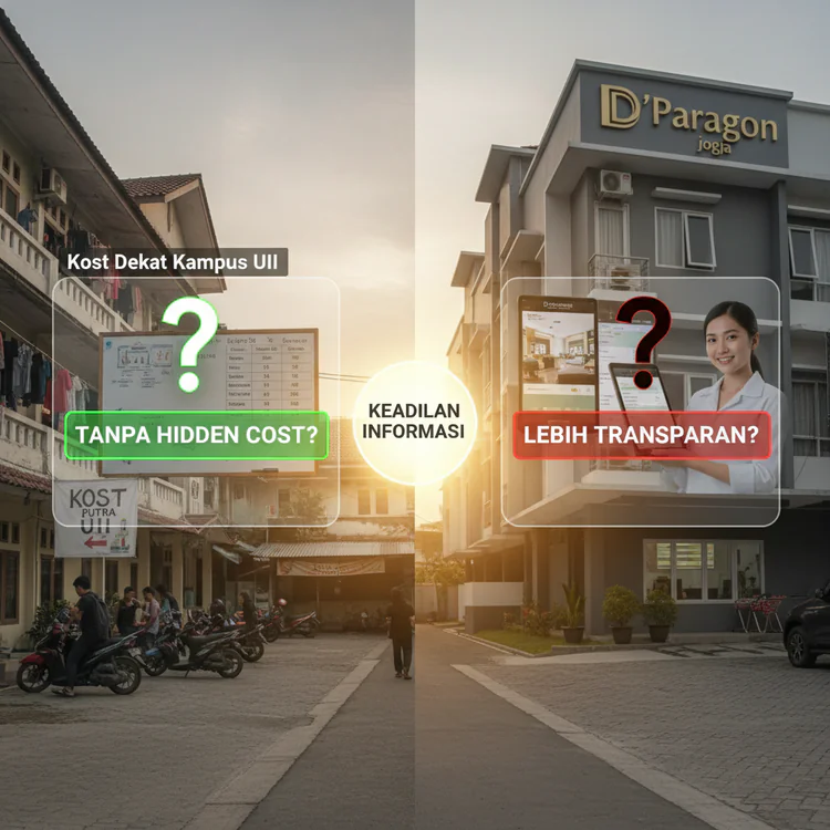 Kost Dekat Kampus UII Vs D'Paragon Jogja: Lebih Transparan Tanpa Hidden Cost?
