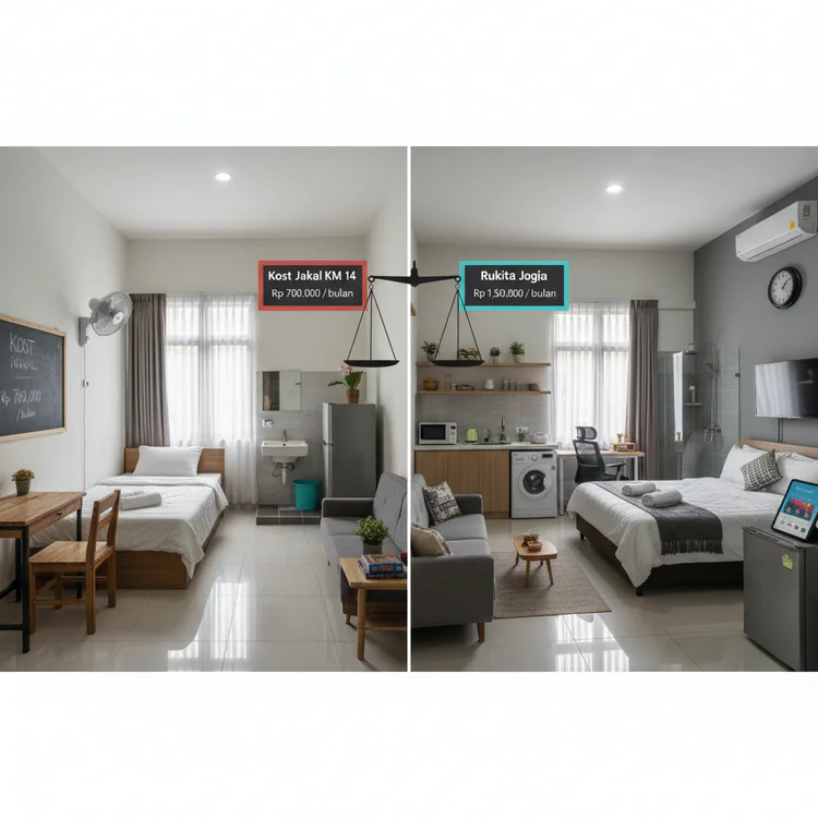 Kost Jakal KM 14 Vs Rukita Jogja: Mana Lebih Affordable dengan Fasilitas Setara?